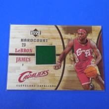2006-07 UPPER DECK HARDCOURT LEBRON JAMES HIGH SCHOOL GAME USED FLOOR CARD