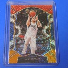 2020-21 PANINI SELECT LUKA DONCIC RED WHITE ORANGE SHIMMER PRIZM MAVERICKS