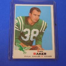 1969 TOPPS #154 SAM BAKER EAGLES