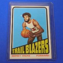1972-73 TOPPS #20 SIDNEY WICKS ROOKIE CARD TRAILBLAZERS