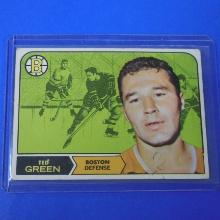 1968-69 TOPPS #4 TED GREEN BRUINS