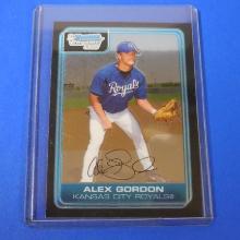 2006 BOWMAN CHROME ALEX GORDON FIRST YEAR ROOKIE CARD ROYALS