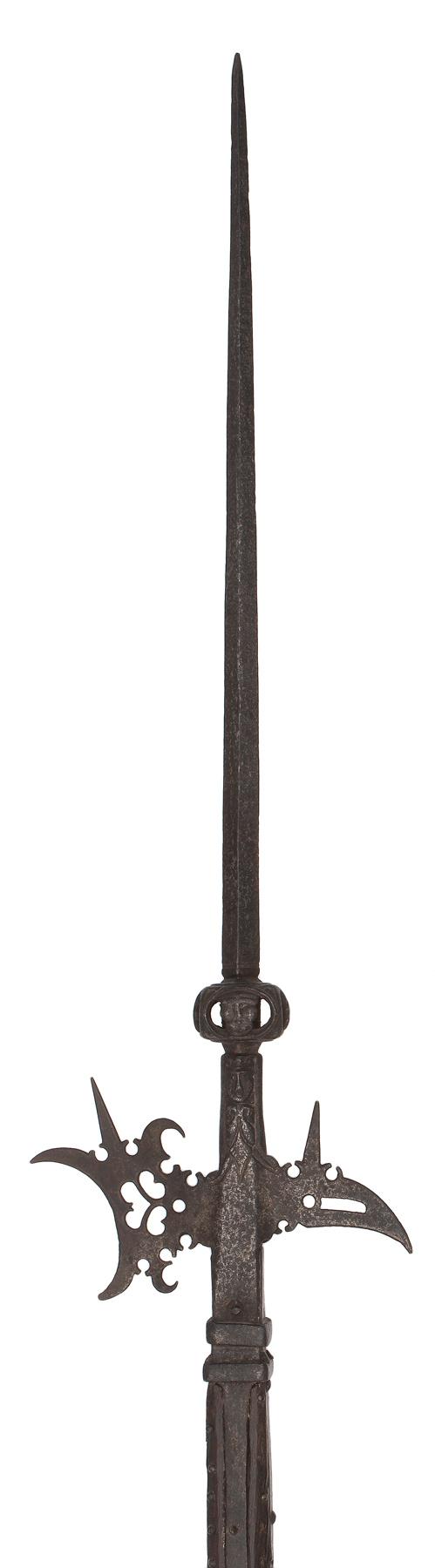 A Pierced Italian Polearm (Halberd) Circa 1590