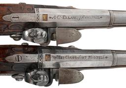 Fine Pair of German Flintlock Pistols by A.C. Erlang