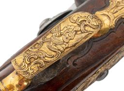 Fine Pair of German Flintlock Pistols by A.C. Erlang