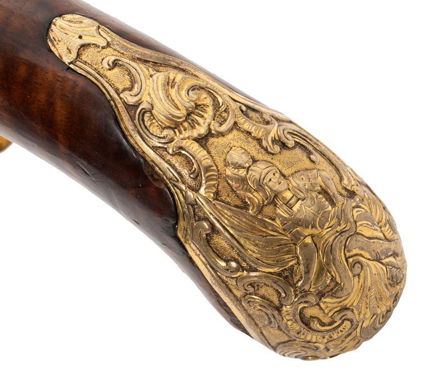 Fine Pair of German Flintlock Pistols by A.C. Erlang