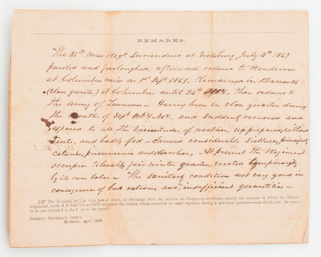 Pistols and Documents of Confederate Surgeon William Gilson