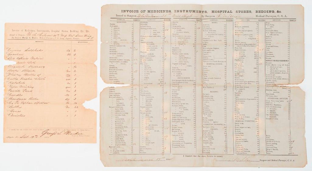 Pistols and Documents of Confederate Surgeon William Gilson