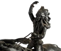 The War Party, Bronze Sculpture After Carl Kauba