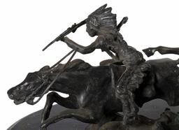 The War Party, Bronze Sculpture After Carl Kauba