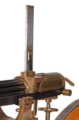 **Museum Quality Reproduction Of 1876 Gatling Gun And Carrige