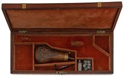 Deluxe Colt Army Mahogony And Brass Banded Case