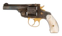 Factory Engraved Silver And Gold Marlin Model 1887 DA Revolver