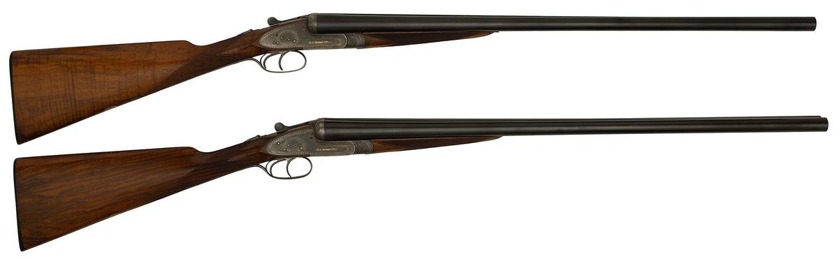 **Pair Of H.J. Hussey Ltd Sidelock Side By Side Shotguns