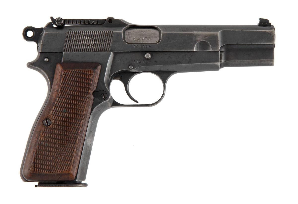 **Browning Hi-Power With Tangent Sight With Nazi Markings