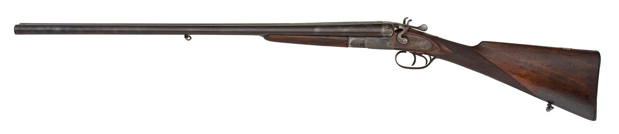 Early Italian Made Double Barrel Hammer Shotgun