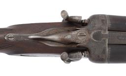 Early Italian Made Double Barrel Hammer Shotgun