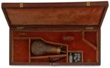 Deluxe Colt Army Mahogony And Brass Banded Case