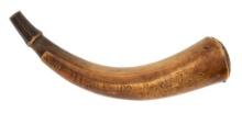 A French Indian War Engraved Powder Horn Belonging to John Marble