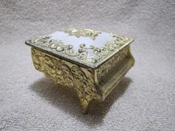 BEAUTIFUL GRAND PIANO GOLD JEWELRY BOX