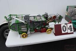 CUSTOM MADE 1/8 SCALE JOHN DEERE THRESHING