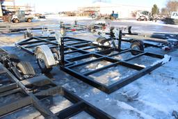 NEW 8' X 16' TEBBEN SINGLE AXLE CRANK DOWN FISH