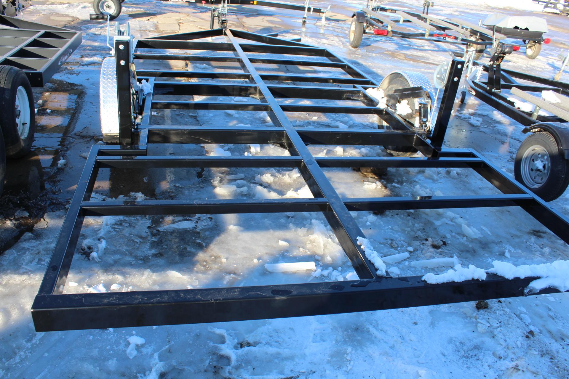 NEW 8' X 16' TEBBEN SINGLE AXLE CRANK DOWN FISH