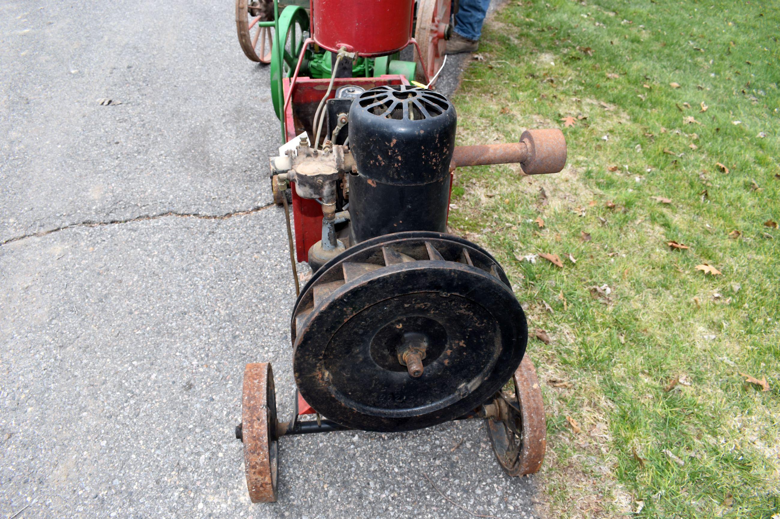 Delco Generator Set On Cart, With Tank