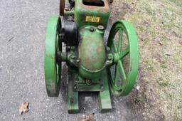 John Deere 1.5Hp Gas Engine, Mag, Original Condition, Older Restoration, SN:326077