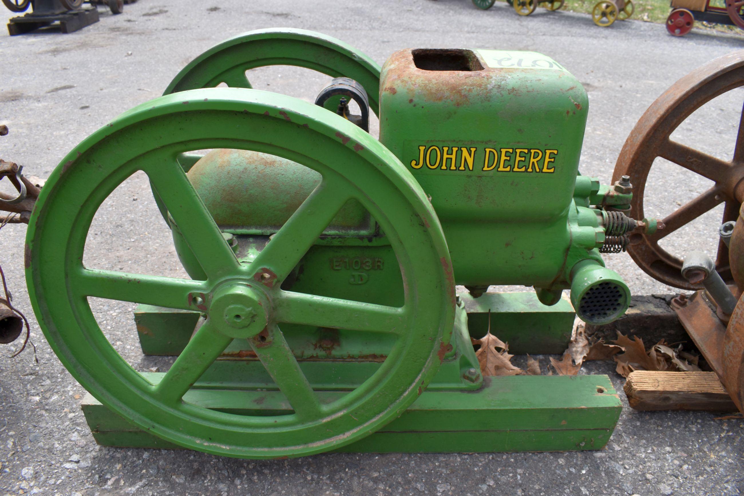 John Deere 1.5Hp Gas Engine, Mag, Original Condition, Older Restoration, SN:326077