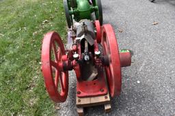 Big Chief 1.5Hp Air Cooled Gas Engine, Restored, Enclosed Govenor, ING Needs Batt, Oiler, SN:47777