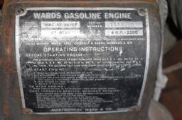 Wards 4HP Gas Engine, SN:1154775, Mag, Motor Is Free