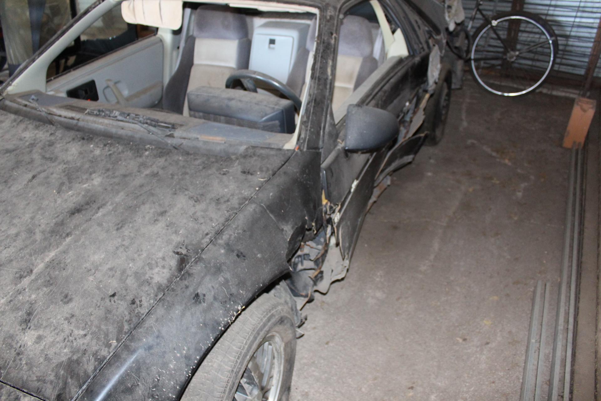 Pontiac Fiero GT, Black, Auto, no windshield, parts car