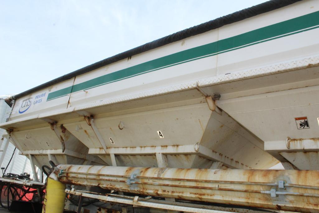 WILLMAR SIDE SHOOTER 24 FERT TENDER BOX, NEW SRT2 POWER ROLL TARP, 6 COMPARTMENT