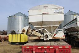 WILLMAR SIDE SHOOTER 24 FERT TENDER BOX, NEW SRT2 POWER ROLL TARP, 6 COMPARTMENT
