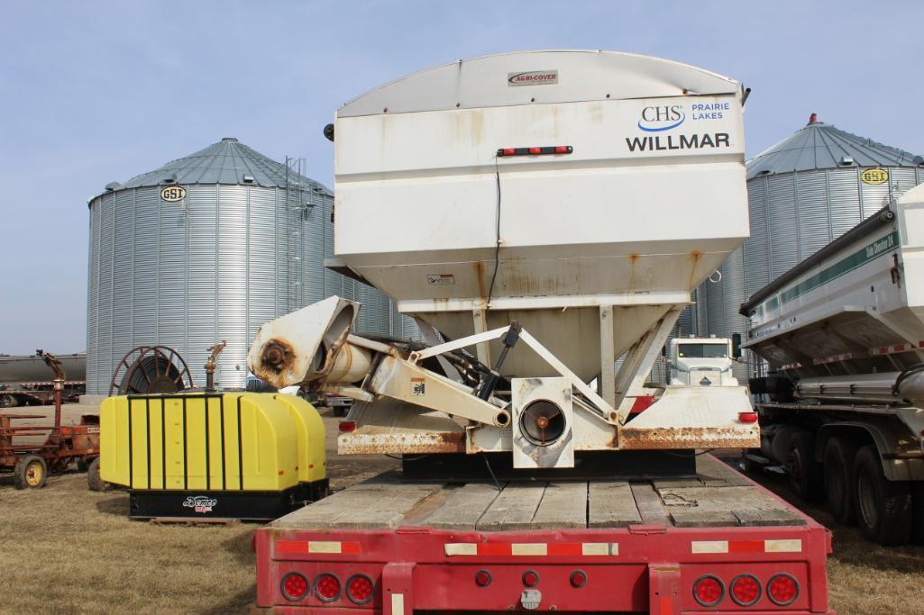 WILLMAR SIDE SHOOTER 24 FERT TENDER BOX, NEW SRT2 POWER ROLL TARP, 6 COMPARTMENT