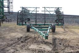 SUMMERS APPROX 70' SPRING TOOTH DRAG ON HYD CART