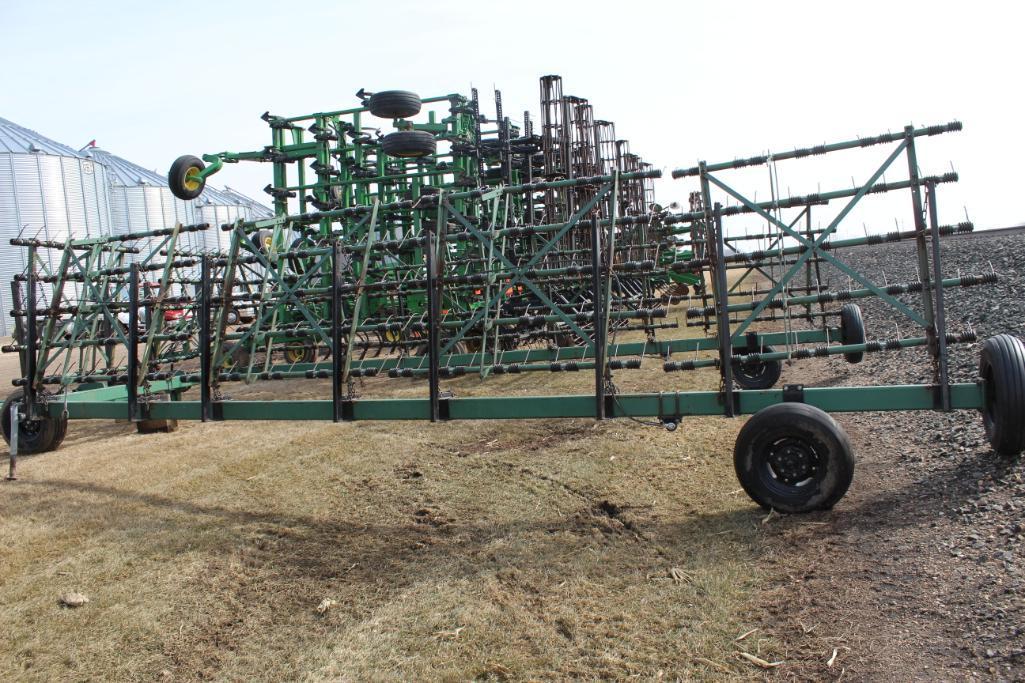 SUMMERS APPROX 70' SPRING TOOTH DRAG ON HYD CART
