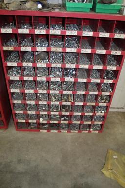 BOLT BIN WITH CONTENTS, METRIC, RED