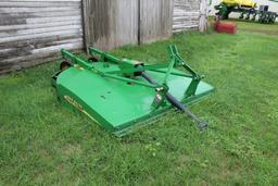 7' JOHN DEERE MX7 3PT BRUSH MOWER, 2 REAR WHEELS, 540 PTO
