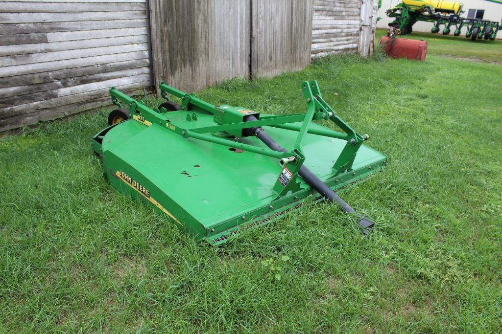 7' JOHN DEERE MX7 3PT BRUSH MOWER, 2 REAR WHEELS, 540 PTO