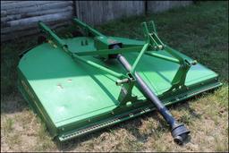 7' JOHN DEERE MX7 3PT BRUSH MOWER, 2 REAR WHEELS, 540 PTO