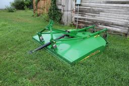 7' JOHN DEERE MX7 3PT BRUSH MOWER, 2 REAR WHEELS, 540 PTO