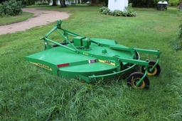 7' JOHN DEERE MX7 3PT BRUSH MOWER, 2 REAR WHEELS, 540 PTO