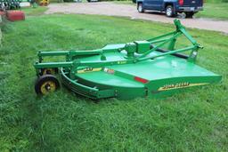 7' JOHN DEERE MX7 3PT BRUSH MOWER, 2 REAR WHEELS, 540 PTO