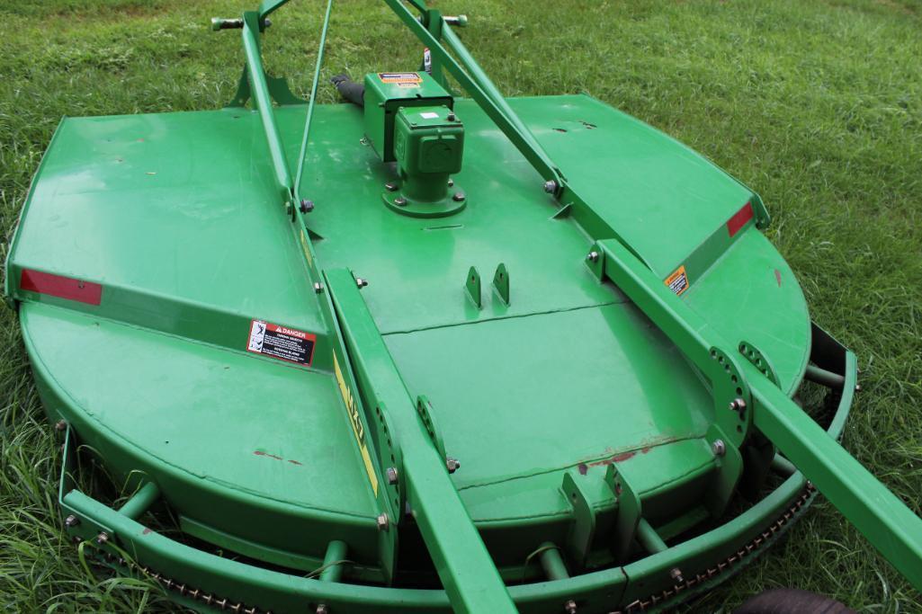 7' JOHN DEERE MX7 3PT BRUSH MOWER, 2 REAR WHEELS, 540 PTO