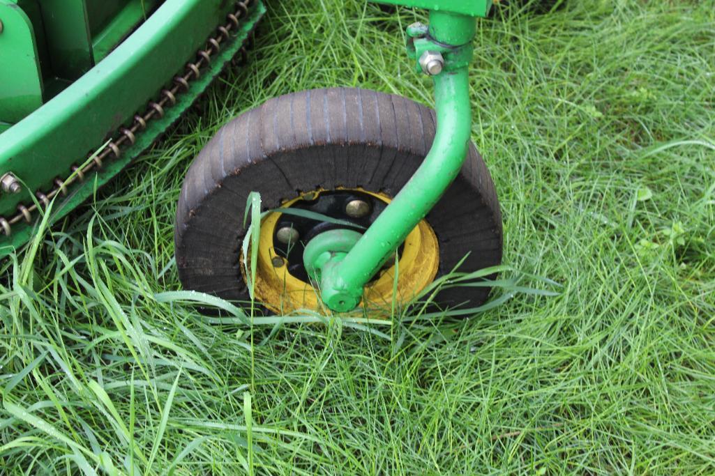 7' JOHN DEERE MX7 3PT BRUSH MOWER, 2 REAR WHEELS, 540 PTO