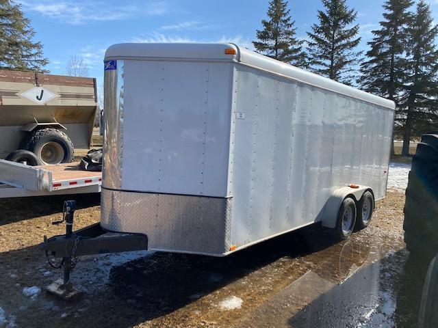 *** 2009 APPROX 18' INTERSTATE THUNDER ROAD CARGO TRAILER, TANDEM AXLE, REAR RAMP DOOR,