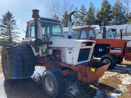 1975 CASE 1370 TRACTOR, 4X3 POWERSHIFT, 2HYD, 3PT, 1 3/8" 1000 PTO, NEWER INSIDE 20.8R38 REARS,