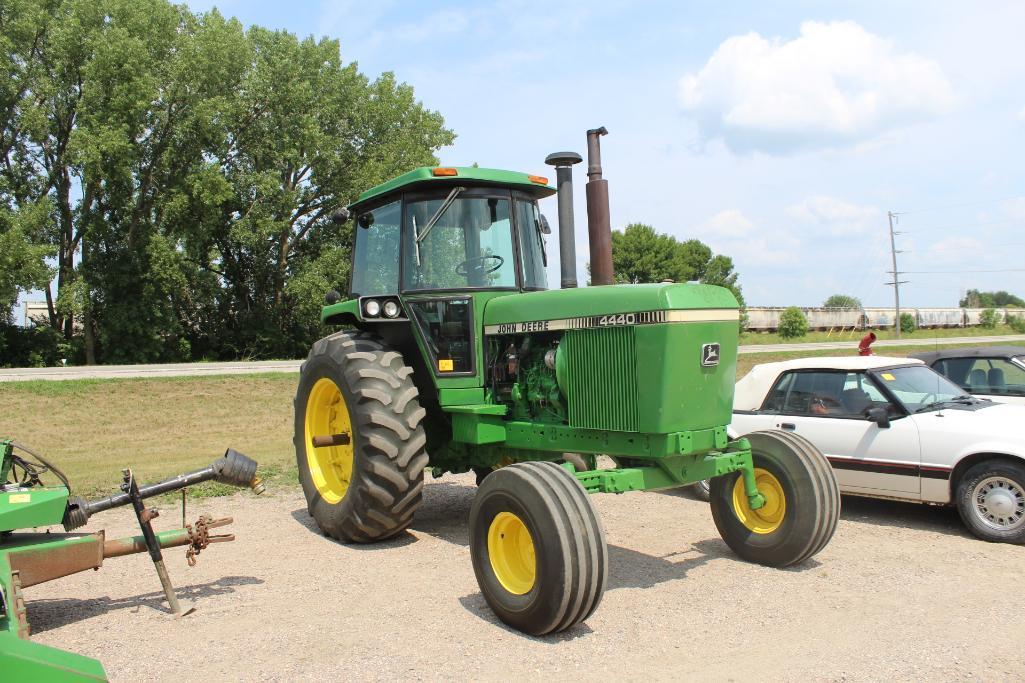 JOHN DEERE 4440, 8 SPD POWER SHIFT, 2WD, 20.8-38 REAR, 7649 HRS, 14L-15 FRONT TIRES, 3PT, 540/1000,